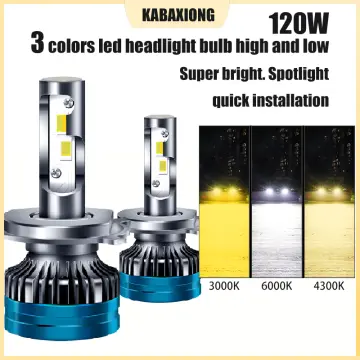 Buy H1 LED Headlight Bulbs IP68 Waterproof Car LED Headlight Bulbs 6000K  100W Bright LED Headlights, 2PCS Online