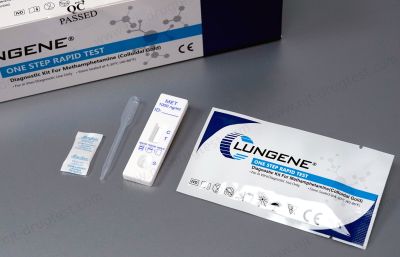 ชุดตรวจสารเสพติดเมทแอมเฟตามีน (ยาบ้า,ยาไอซ์,ตรวจฉี่ม่วง) ยี่ห้อ Clungene