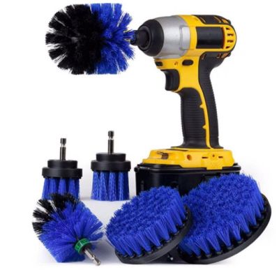 【CC】 6 Scrubber Attachment Set Cleaning Brushes with Extension for Car Tire Glass windows
