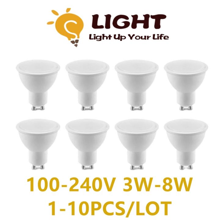 1-10pcs-led-spot-light-gu10-100v-240v-3000k-4000k-6000k-3w-8w-replacement-100w-halogen-lamp-for-kitchen-studio-bathroom