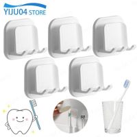 1/5PCS Bathroom Toothbrush Holders Wall Mounted Toilet Toothbrush Stand Drying Storage Racks Dispenser Household Merchandises