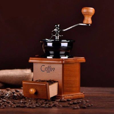 CFA เครื่องบดกาแฟ   สไตล์วินเทจไม้  Spice เครื่องบดมือ เครื่องบดเมล็ดกาแฟ