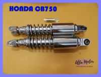 HONDA CB750 "CHROME" REAR SHOCK SET (315 mm.) #โช๊คคู่หลัง โช๊คหลัง โช๊คอัพ สีชุบ ชุบโครเมี่ยม สินค้าคุณภาพดี