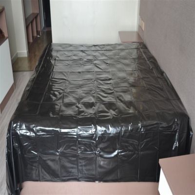 【jw】▬♗◆  Folha de cama nova pvc plástico adulto jogo preto à prova dwaterproof água completa rainha rei salão beleza spa lençóis