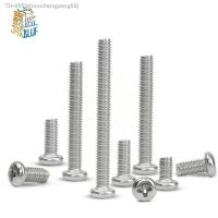 ☊✲ 20-100PCS M1 M1.2 M1.4 M1.6 M2 M2.5 M3 M4 DIN7985 GB818 304 Stainless Steel Cross Recessed Pan Head Screws Phillips Screws