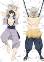 ปลอกหมอนลายอสูร (เฉพาะปลอกหมอน) Hashibira Inosuke Dakimakura Cover Kimetsu No Yaiba ปลอกหมอน2ด้านลายกอดร่างกายปลอกหมอนโอตาคุ