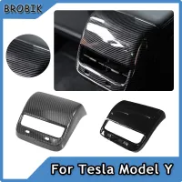 BROBIK For Tesla model Y Rear Armrest Box ABS Decorative Shape Interior Decoration Auto Accessories