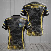 2023 new arrive- xzx180305   UKRAINE PROUD Soldier-ARMY-VERAN Country Flag 3D Print High Quality T-shirt Summer Round Neck Mens Casual Top-7 S-5XL