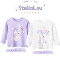 Girls T-shirt Cartoon StellaLou Soft Kids Long Sleeve Shirt Round Neck Baby Blouse