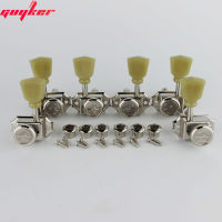 1 Set GUYKER 3R3L Locking String Vintage Deluxe Electric Guitar Machine Heads Tuners Nickel Chrome Tuning Pegs