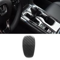 Fits For Honda Accord 2018-2020 ABS Carbon Fiber Look Gear Knob Cover Trim Shift Lever Car Accessories