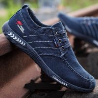 2023 Spring Men Canvas Shoes Flat Casual Shoes Lace Up Comfortable Breathable Shoes Man Flats Size 39 - 44