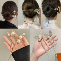 【CW】 Chinese Hairpins Hair Stick Metal Glaze Fork Chopsticks Woman Jewelry Accessories 2022