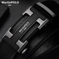 【CW】 2020 MartinPOLO Brand Men Top Luxury Leather Belts for Male Metal Buckle Fashion