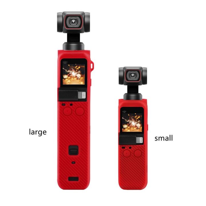 กระเป๋ากล้อง2ซิลิโคนสายคล้องเคสที่มีสายรัดข้อมือสำหรับ-dji-osmo-pocket-2อุปกรณ์เสริมกล้อง