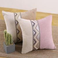 Soft Patchwork Stripe Chenille Cushion Cover 45*45cm Pillowcase Home New Year Decorative Sofa Car Pillow Case Christmas Gifts