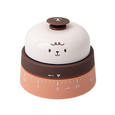 Cute Kitchen Timer Mechanical Reminder Call Bell 60 Minutes Countdown Cooking