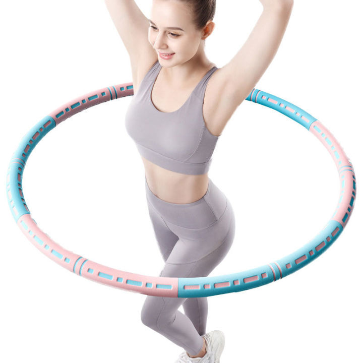 xc-lohas-removable-sport-hoop-6-part-detachable-stainless-steel-with-foam-fitness-circle-slimming-abdomen-yoga-hoop-workout-home