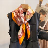 【CW】 Fashion Print Scarf for Design Twill Silk Headscarf Hijab Bandana Neckerchief Shawl Headband Foulard New