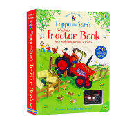 Wind up tractor Book Farm Story Toy track Book English original picture book childrens puzzle game paperboard Book Usborne running fun interactive parent-child adventure around the world