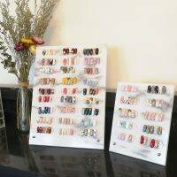 Nail Display Board Art Detachable Color Card Magnetic Marble Acrylic Chart False Tip Display For Nail Art Salon Manicure Tools