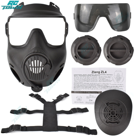 Rctown mặt nạ phòng độc an toàn chiến thuật mặt nạ bảo vệ m50 quạt đơn bao - ảnh sản phẩm 5