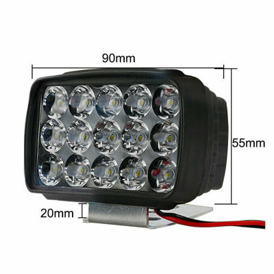 UNI Motorcycle Headlight Spot Light 15 LED 1000LM Motos ATV UTV Scooter Lighting