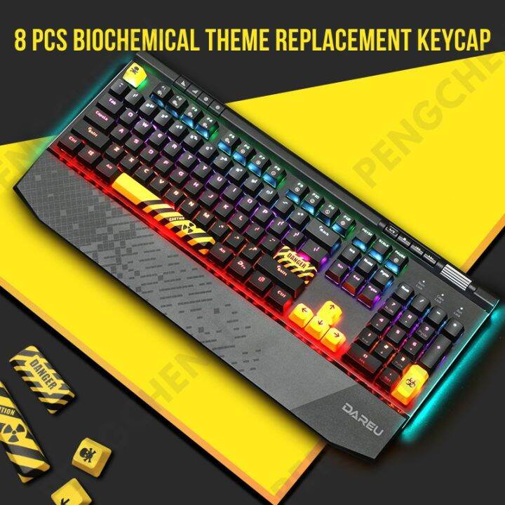 การออกแบบทางชีวเคมี-pbt-keycap-โปรไฟล์-oem-การเปลี่ยนปุ่มกดสำหรับแป้นพิมพ์เชิงกล-8-ชิ้น-เซ็ตปุ่มกด-iewo9238