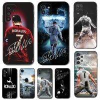 Black tpu Case For Samsung galaxy S22 S20 S21 FE PLUS ultra+S10 E lite back cover R-Ronaldo Phone Cases