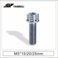 Taimeili สกรูหน้าแปลนโลหะผสมไทเทเนียมแฟนซีสกรูภายใน M5x 15มม. M5x20mm 5X25มม. 1ชิ้น