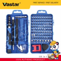 Vastar 115 In 1 ไขควงชุดมินิไฟฟ้าแม่นยำไขควงหลายคอมพิวเตอร์พีซีอุปกรณ์โทรศัพท์มือถือซ่อมเครื่องมือ (สีฟ้า)