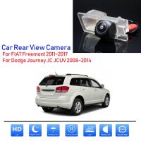 HD CCD 1080*720เลนส์ Fisheye รถย้อนกลับกล้องมองหลังสำหรับ Dodge Journey JC JCUV 2008 ~ 2014สำหรับ FIAT Freemont 2011 ~ 2017