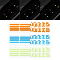 【CC】 Car Fluorescent Sticker Door Window Lift Night Safety Decal Switches Relay Decoration