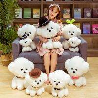 1 Buah 25CM Simainan ผ้านวม Bichon Mewah Lucu Lemebut Boneka Hewan Mainanak-Anak Hadiah