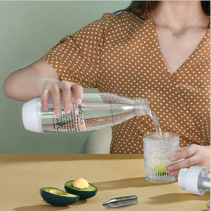 Portable Soda Maker Machine Household With CO2 Rechargeable Cartridge