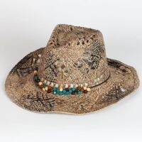 Designer Mens And Womens Western Cowboy Hats Top Jazz Caps Sun Handmade Straw Beach Gorras Para Hombres 모자 Bones Masculinos