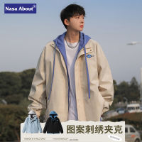 Gifts Nasa Fake Two -Piece Jacket MenS Spring 2023 New And Autumn Works Chongs Clothes Boys Baseball