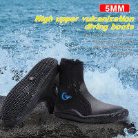 กีฬากลางแจ้ง Neoprene ดำน้ำรองเท้าน้ำรองเท้า Vulcanization ฤดูหนาวเย็นสูงด้านบน Warm Fins Spearfishing Shoes