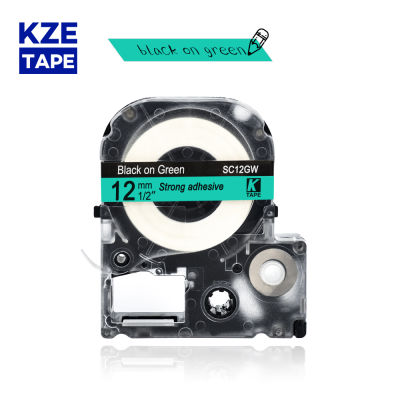 12mm 1pcs Multicolor SS12KW SC12YW SC12RW SD12K ST12KW Label Tapes for Epson Label Printer for KingJim label maker LW-300 LW400