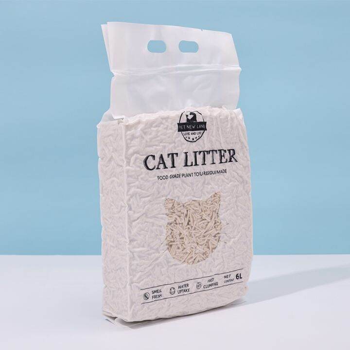 Tofu Cat Litter sand 6L Flushable Cat Sand Food Grade Plant Tofu