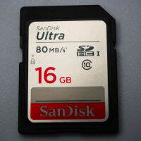 SanDisk ULTRA 16GB SDHC (เอสดีการ์ด) UHS-I Memory Card up to 80MB/s (SDSDUNC-016G-GN6IN)  เมมโมรีี่การ์ด (16GB) รุ่น  บันทึกรูปภาพและวิดีโอ Full HD ได้เร็วกว่า 2 เท่าตัวเลือกที่ดีสำหรับกล้องระดับกลางความจุ 16 GB ถึง 256GB สำหรับเก็บรูปภาพและวิดีโอ Full HD