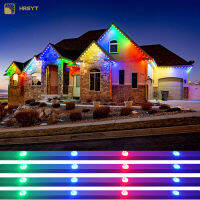 HRSYT Factory led price point Lighting 30mm 12v IP68 outdoor permanent christmas holiday led smd5050 rgbw led pixel point lights