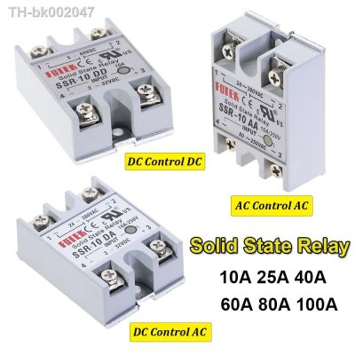 ☋ Solid State Relay SSR-10DD SSR-25DA SSR-40DA SSR-40AA SSR 10A 25A 40A 60A 80A 100A DD DA AA Module for Temperature Control