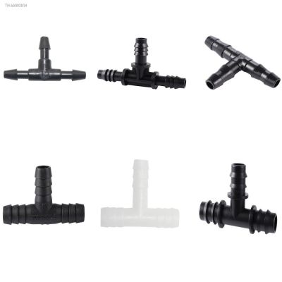 ✱✲¤ Barbed 3-Way Tee Connector 3mm 4mm 8mm 10mm 13.5mm Hose Accessories Joint Barbed T-Shape Pipe Fittings Adaptors 20Pcs
