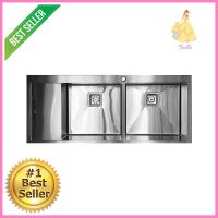 ซิงค์ฝังสแควร์ 2หลุม 1ที่พักซ้าย TEKA TQB R10 2B1D สเตนเลสBUILT-IN SINK TEKA TQB R10 2B1D STAINLESS STEEL **สินค้าแนะนำ**