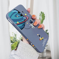 พร้อมสต็อกสำหรับ Huawei Mate 10 Mate 10 Pro Mate 20 Mate 20 Pro Mate 20X การ์ตูน NASA Earth Planet นักบินอวกาศด้านข้างออกแบบเคสโทรศัพท์ขอบสี่เหลี่ยมรูปแบบ Liquid ปลอกซิลิโคนคลุมทั้งหมดกล้อง