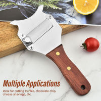 Truffle Grater ใบมีดหยักด้ามไม้ Stainless Steel Hand Plane เครื่องตัดขูดชีสสำหรับช็อกโกแลต