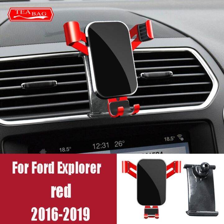 ที่วางโทรศัพท์ในรถปรับแต่งสำหรับฟอร์ดเอสเคป-explorer-raptor-f150-kuga-2016-2020-gps-ที่ตั้งระบายอากาศวงเล็บ-snap-type-accessories