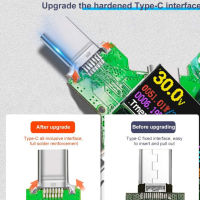 Digital Circuits? เครื่องทดสอบ USB ชนิด C PD เครื่องวัดแรงดันไฟฟ้าแบบดิจิตอล, เครื่องวัดแรงดันไฟฟ้าแอมมิเตอร์เครื่องตรวจจับเครื่องชาร์จแบตเตอรี่พาวเวอร์แบงค์