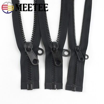 60-300cm 5# 8# 10# Resin Zippers Double Sided Zipper Slider Puller Head for Tent Jacket Clothes Long Zips DIY Sewing Accessories Door Hardware Locks F